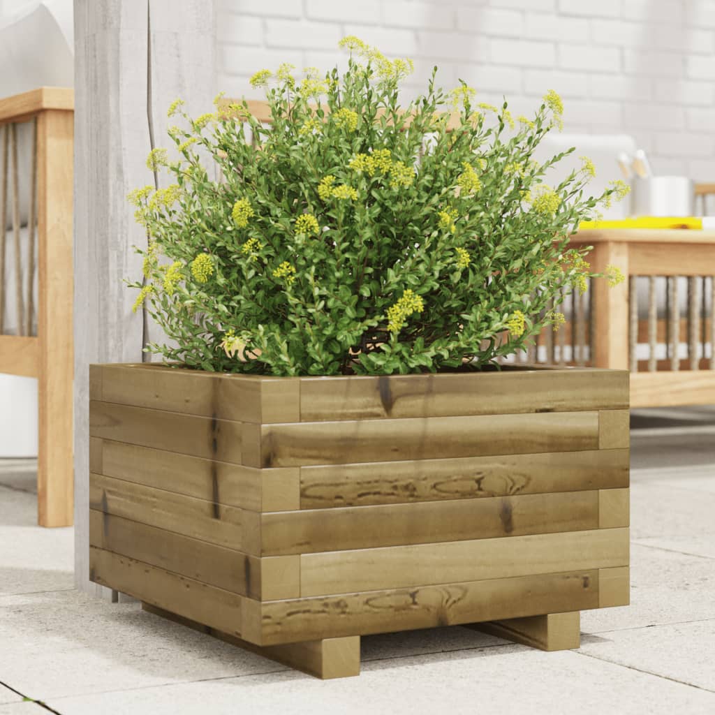 Plantenbak 40X40X49,5 Cm Geïmpregneerd Grenenhout Naturel Geïmpregneerd