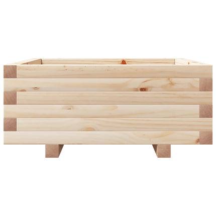 Plantenbak 60X60X26,5 Cm Massief Grenenhout