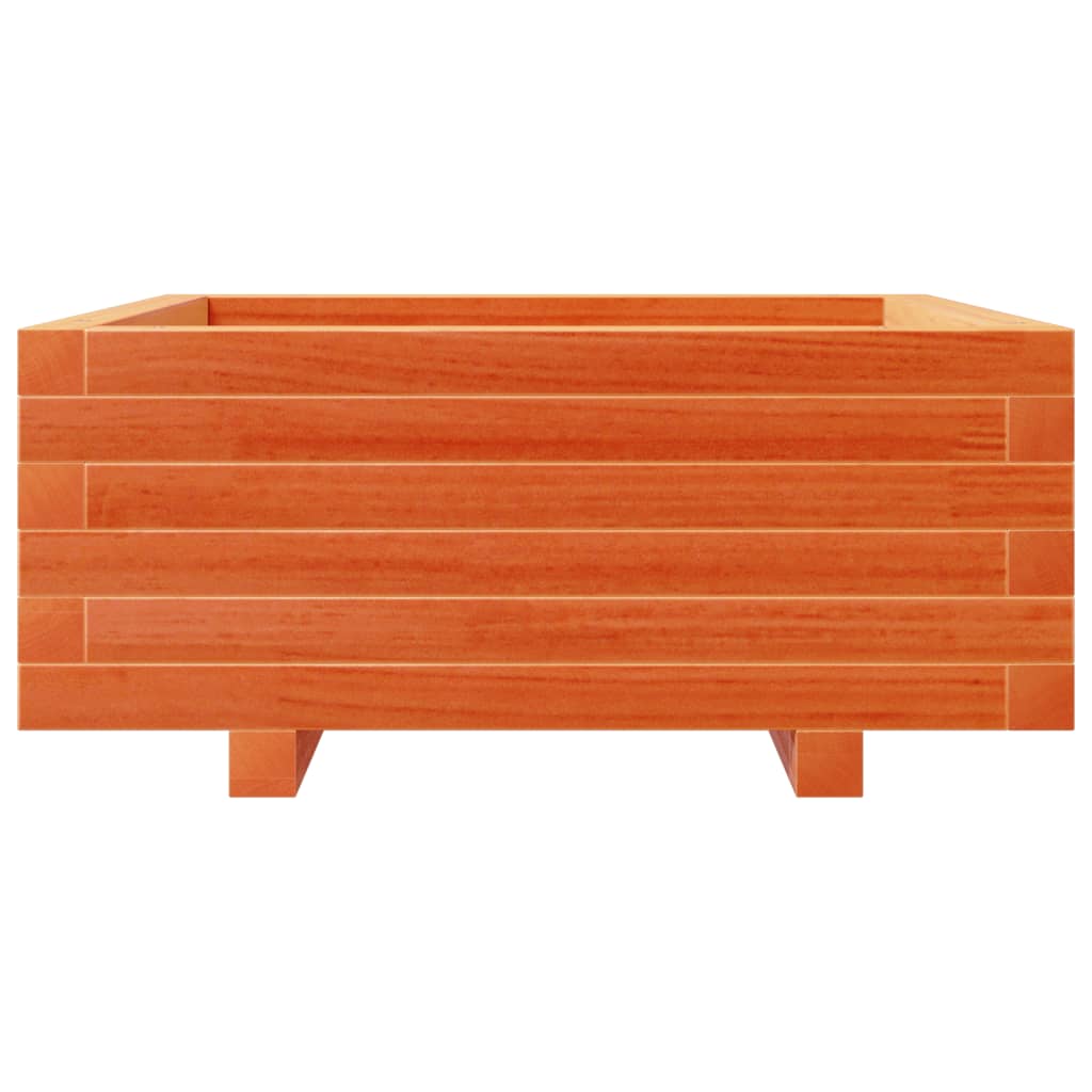 Plantenbak 60X60X26,5 Cm Massief Grenenhout Wasbruin Naturel Geïmpregneerd