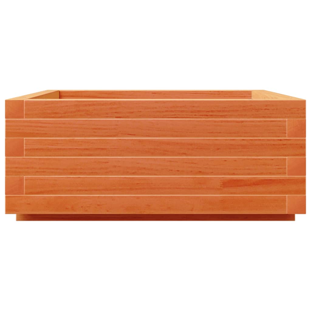 Plantenbak 60X60X26,5 Cm Massief Grenenhout Wasbruin Naturel Geïmpregneerd