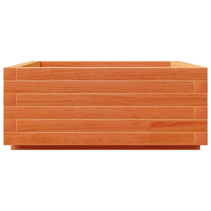 Plantenbak 60X60X26,5 Cm Massief Grenenhout Wasbruin Naturel Geïmpregneerd
