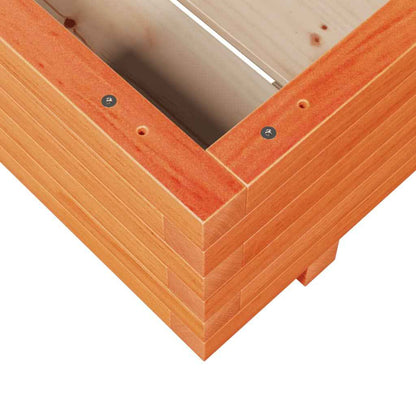 Plantenbak 60X60X26,5 Cm Massief Grenenhout Wasbruin Naturel Geïmpregneerd