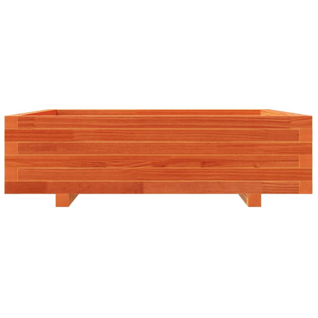 Plantenbak 90X90X26,5 Cm Massief Grenenhout Wasbruin Naturel Geïmpregneerd
