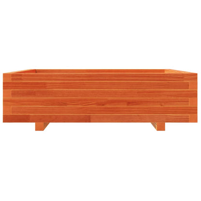 Plantenbak 90X90X26,5 Cm Massief Grenenhout Wasbruin Naturel Geïmpregneerd