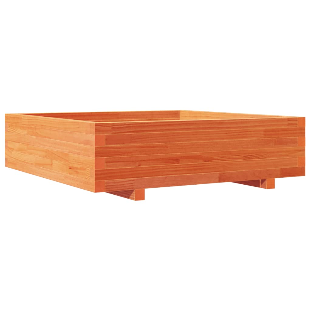 Plantenbak 90X90X26,5 Cm Massief Grenenhout Wasbruin Naturel Geïmpregneerd