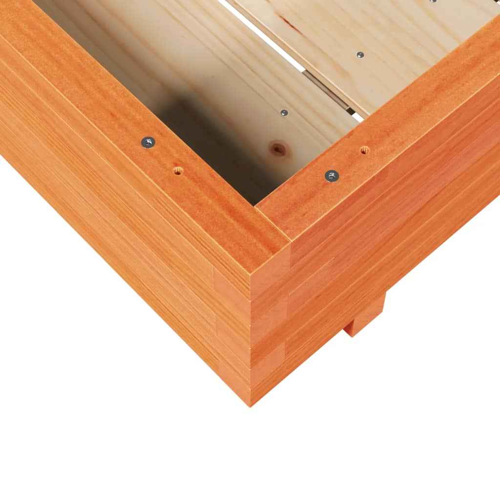 Plantenbak 90X90X26,5 Cm Massief Grenenhout Wasbruin Naturel Geïmpregneerd