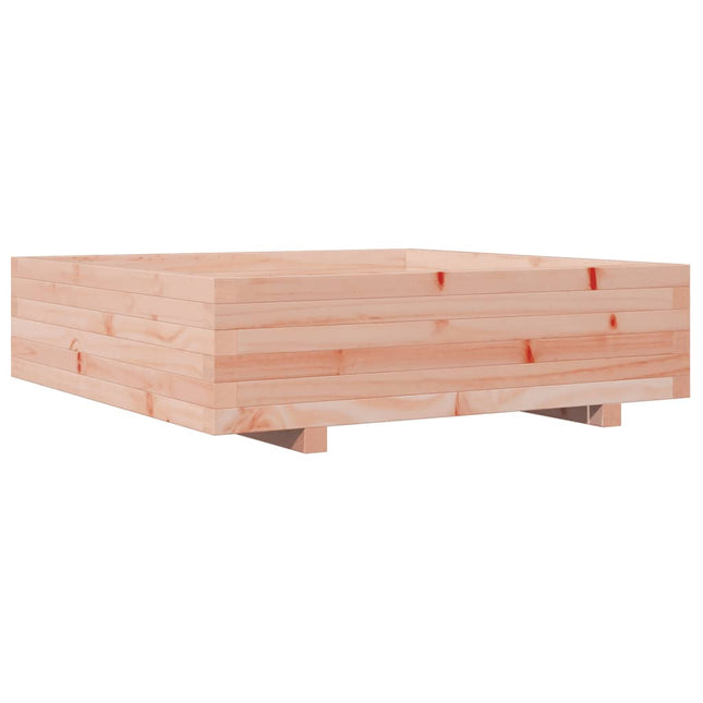Plantenbak 90X90X26,5 Cm Massief Douglashout Crèmekleurige Streep