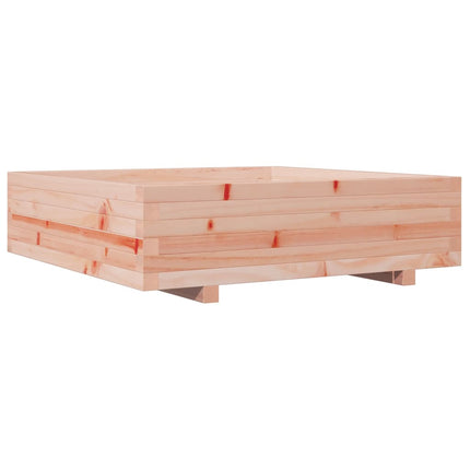 Plantenbak 90X90X26,5 Cm Massief Douglashout Crèmekleurige Streep