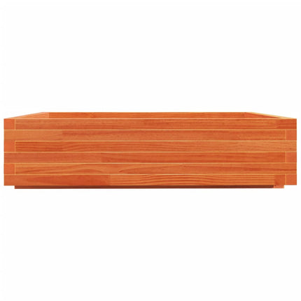 Plantenbak 100X100X26,5 Cm Massief Grenenhout Wasbruin