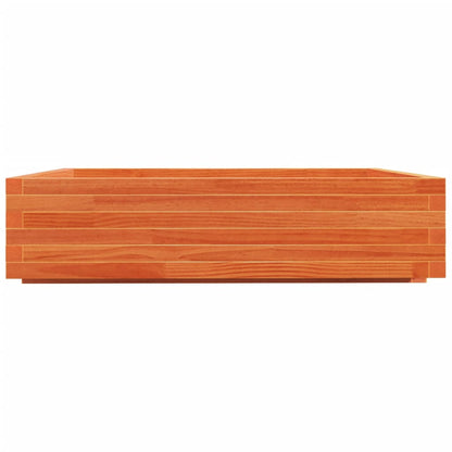 Plantenbak 100X100X26,5 Cm Massief Grenenhout Wasbruin Naturel Geïmpregneerd