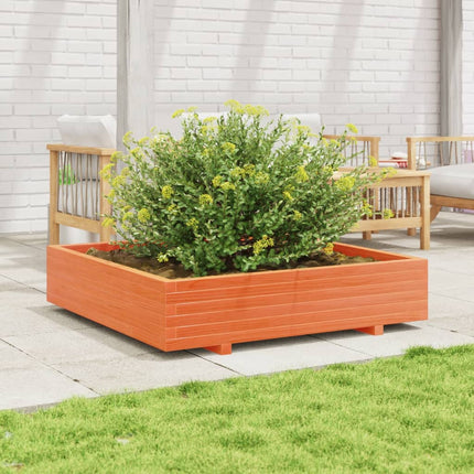 Plantenbak Massief Grenenhout Wasbruin