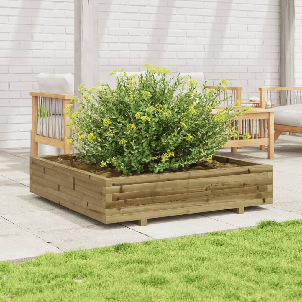 Plantenbak 40X40X49,5 Cm Geïmpregneerd Grenenhout Naturel Geïmpregneerd