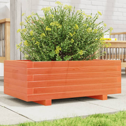 Plantenbak Massief Grenenhout Wasbruin