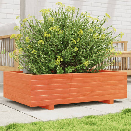Plantenbak Massief Grenenhout Wasbruin