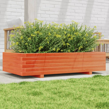 Plantenbak Massief Grenenhout Wasbruin