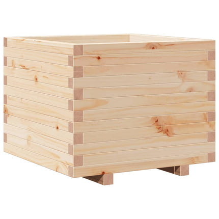 Plantenbak 60X60X49,5 Cm Massief Grenenhout Lichtgroen