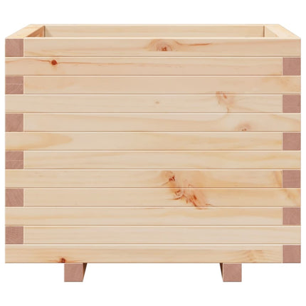 Plantenbak 60X60X49,5 Cm Massief Grenenhout Lichtgroen
