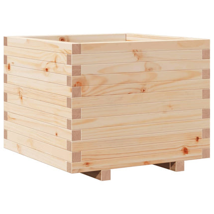 Plantenbak 60X60X49,5 Cm Massief Grenenhout Lichtgroen