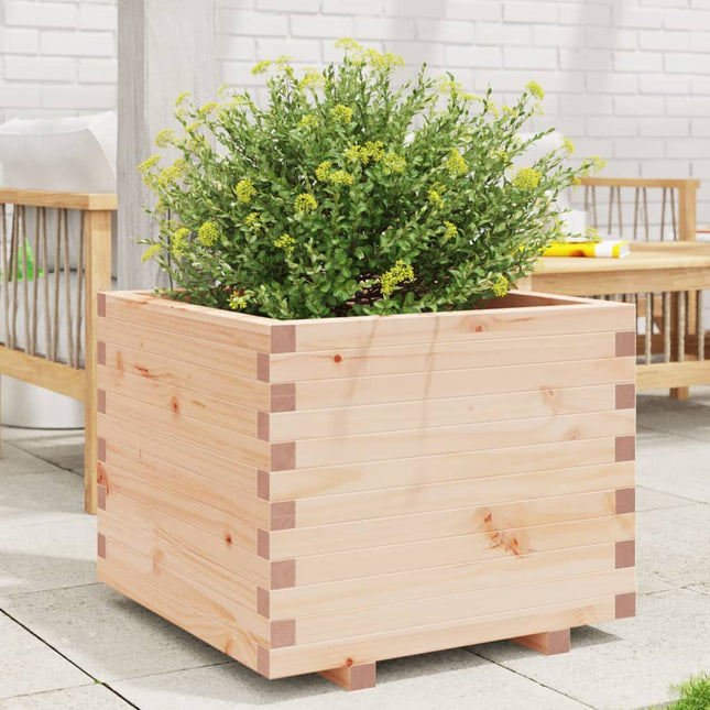 Plantenbak 60X60X49,5 Cm Massief Grenenhout Lichtgroen