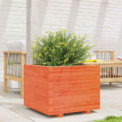 Plantenbak 60X60X49,5 Cm Massief Grenenhout Wasbruin Naturel Geïmpregneerd