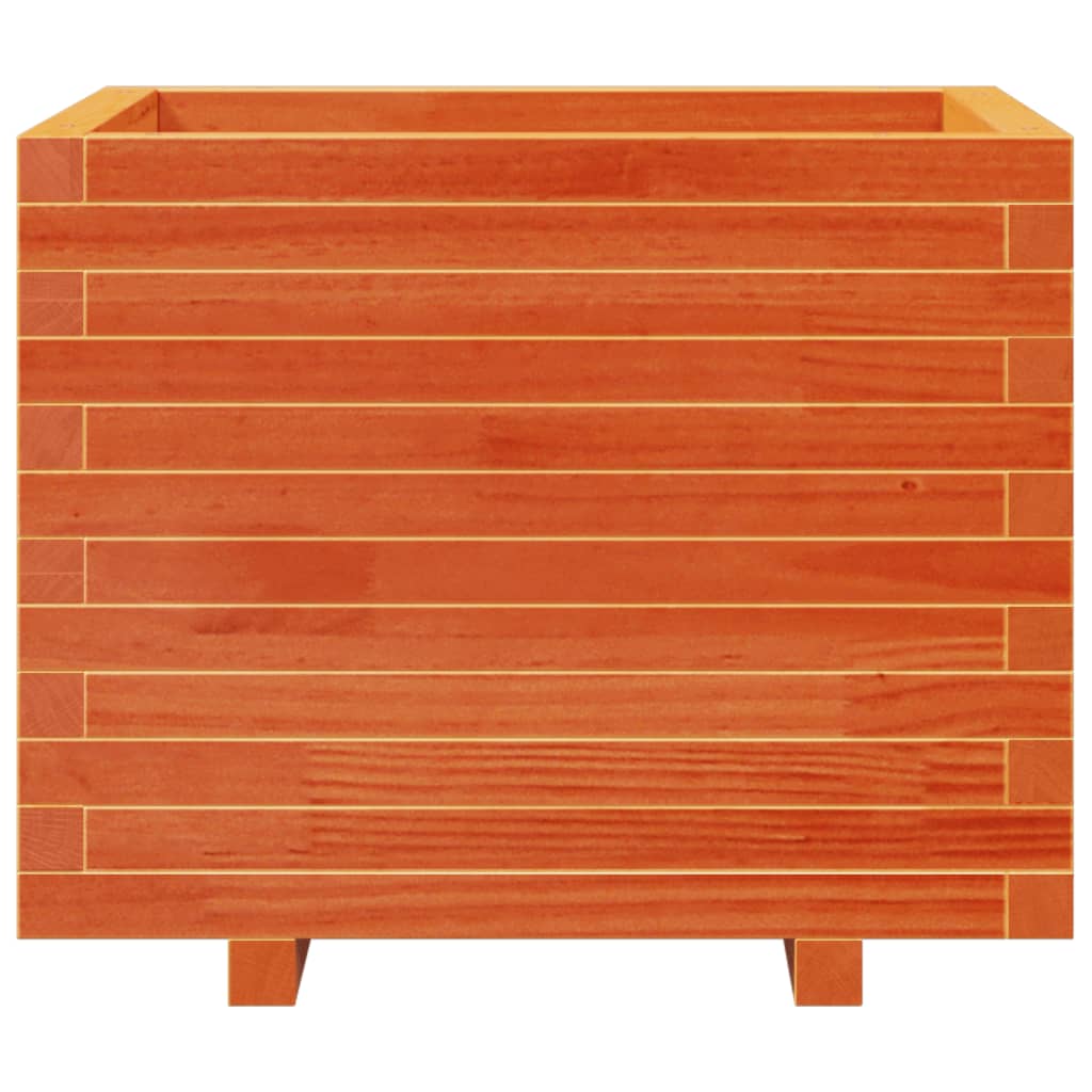 Plantenbak 60X60X49,5 Cm Massief Grenenhout Wasbruin Naturel Geïmpregneerd