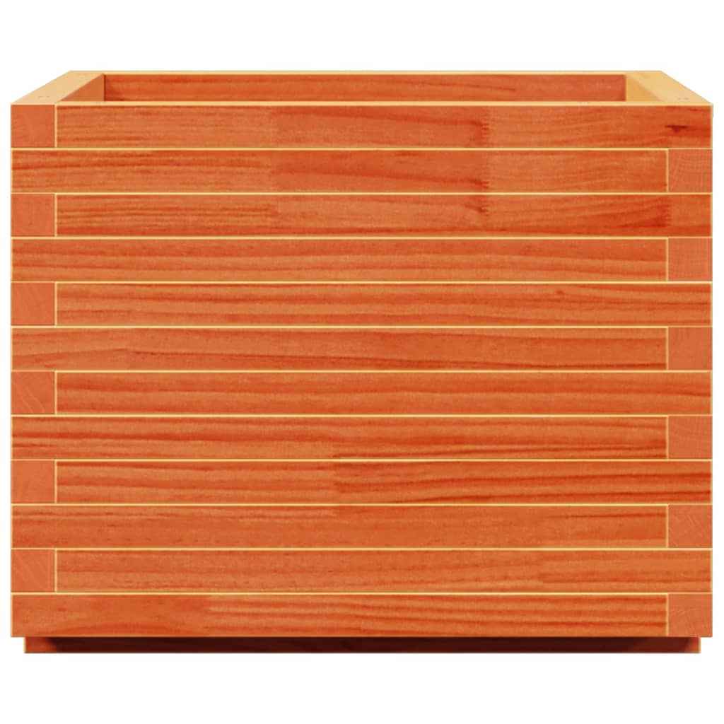 Plantenbak 60X60X49,5 Cm Massief Grenenhout Wasbruin Naturel Geïmpregneerd