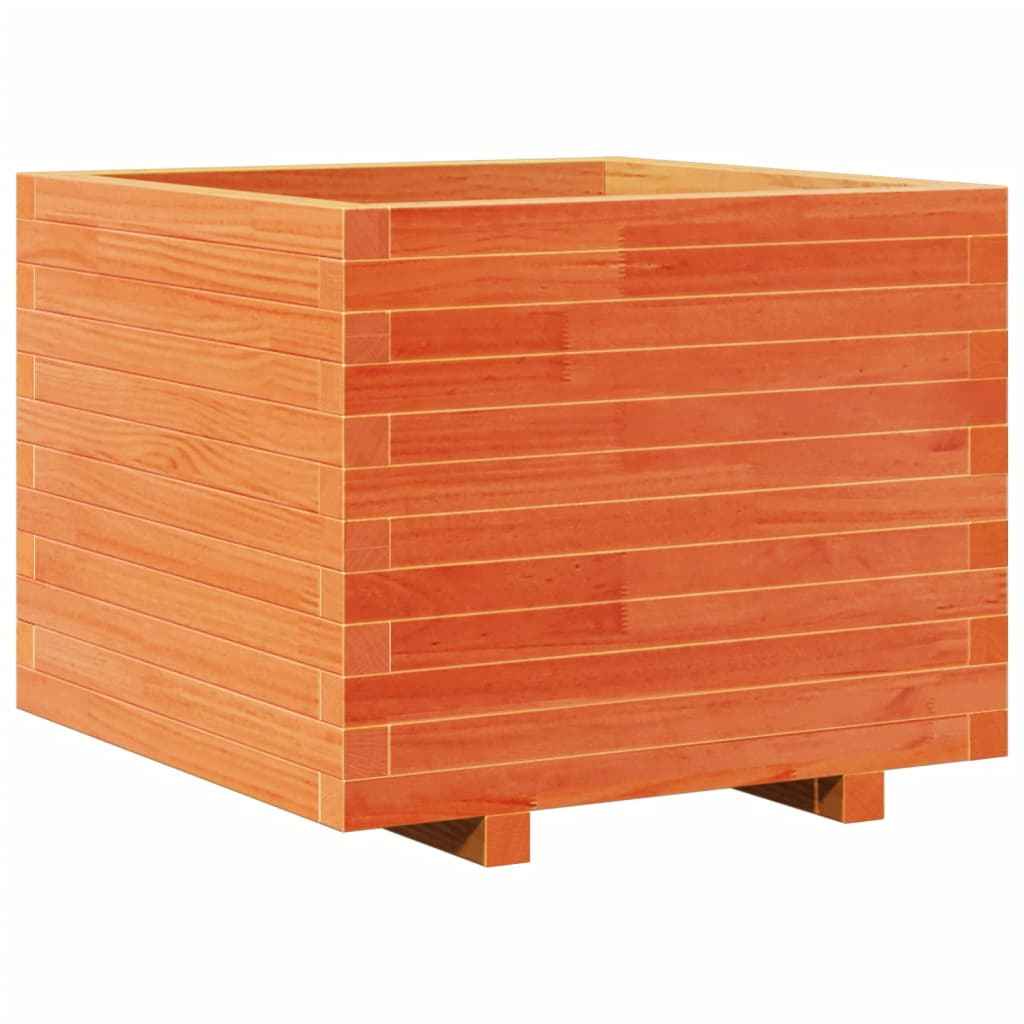Plantenbak 60X60X49,5 Cm Massief Grenenhout Wasbruin Naturel Geïmpregneerd