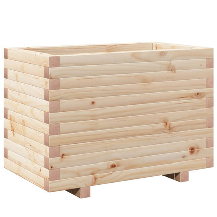 Plantenbak 70X40X49,5 Cm Massief Grenenhout Wit