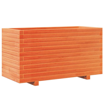 Plantenbak 90X40X49,5 Cm Massief Grenenhout Wasbruin