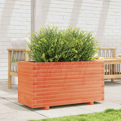Plantenbak 90X40X49,5 Cm Massief Grenenhout Wasbruin Naturel Geïmpregneerd