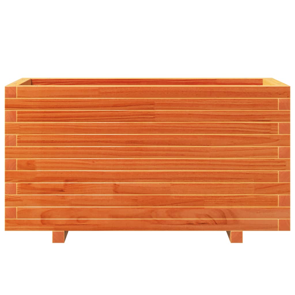 Plantenbak 90X40X49,5 Cm Massief Grenenhout Wasbruin Naturel Geïmpregneerd