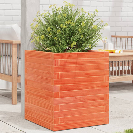 Plantenbak Massief Grenenhout Wasbruin