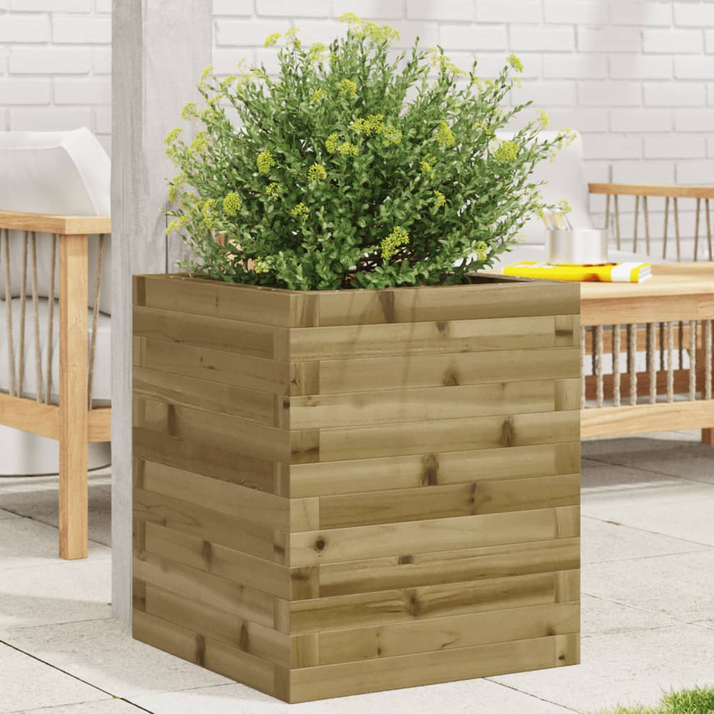 Plantenbak 40X40X49,5 Cm Geïmpregneerd Grenenhout Naturel Geïmpregneerd