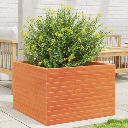 Plantenbak Massief Grenenhout Wasbruin