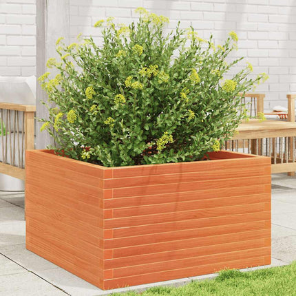 Plantenbak Massief Grenenhout Wasbruin