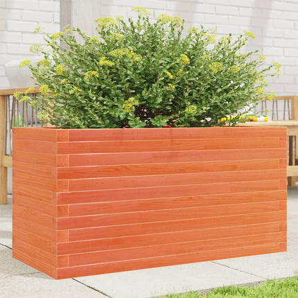 Plantenbak Massief Grenenhout Wasbruin