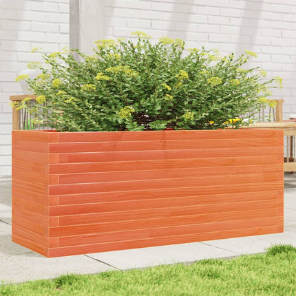 Plantenbak Massief Grenenhout Wasbruin