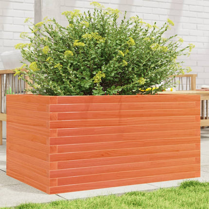 Plantenbak Massief Grenenhout Wasbruin