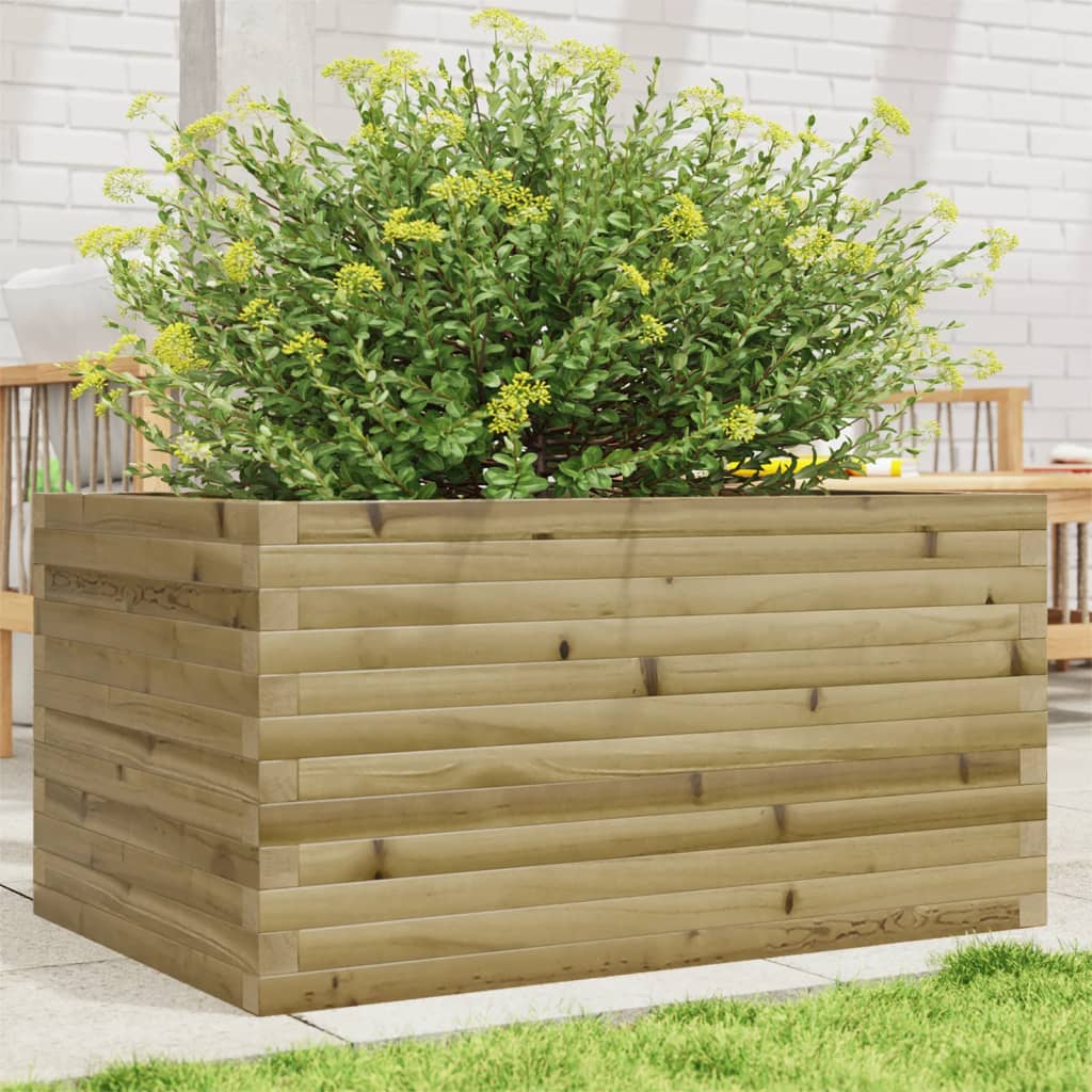 Plantenbak 40X40X49,5 Cm Geïmpregneerd Grenenhout Naturel Geïmpregneerd