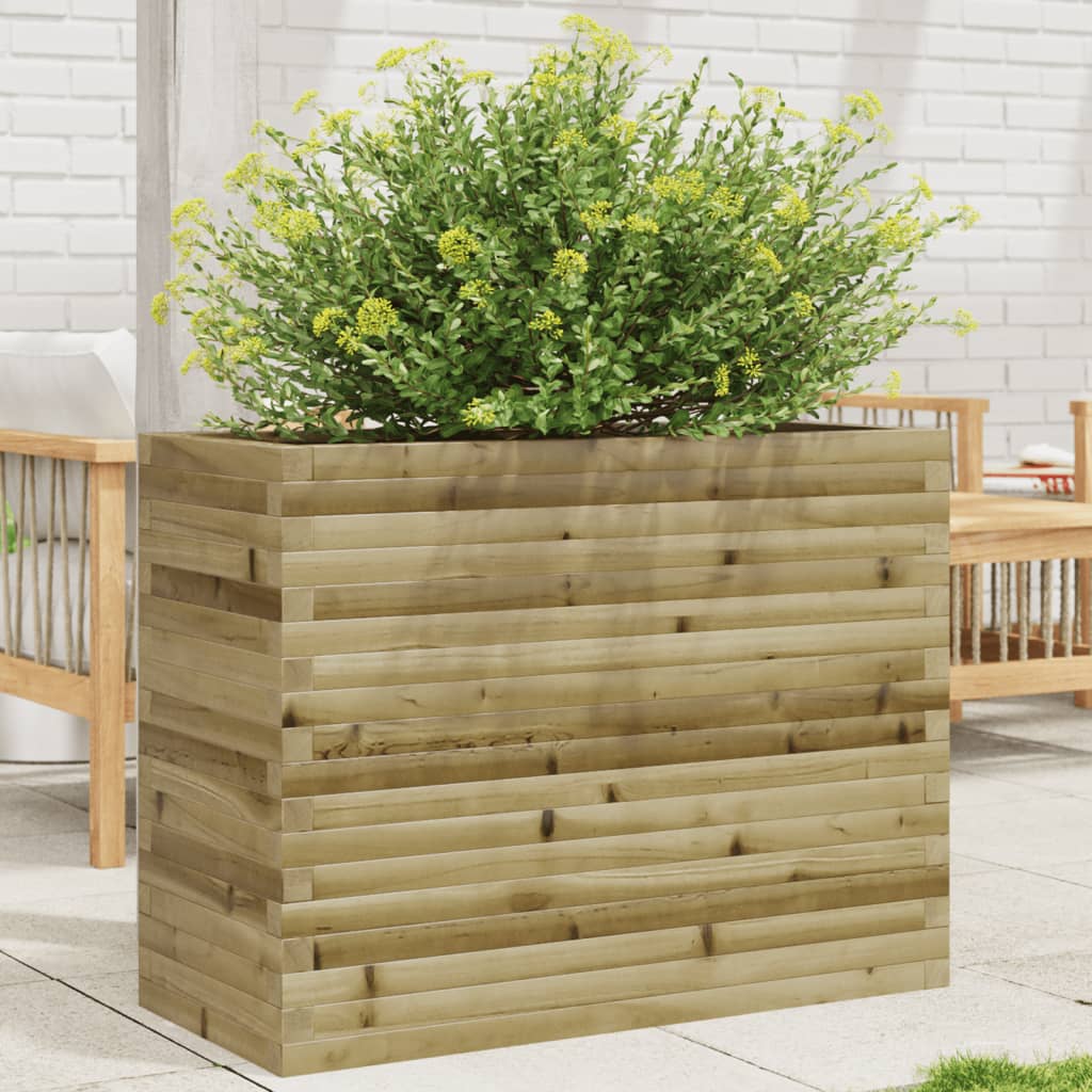 Plantenbak 40X40X49,5 Cm Geïmpregneerd Grenenhout Naturel Geïmpregneerd