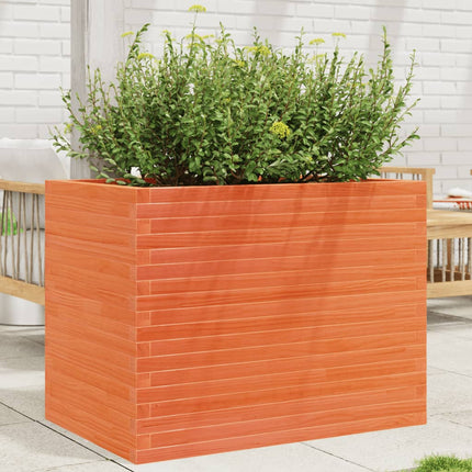 Plantenbak Massief Grenenhout Wasbruin
