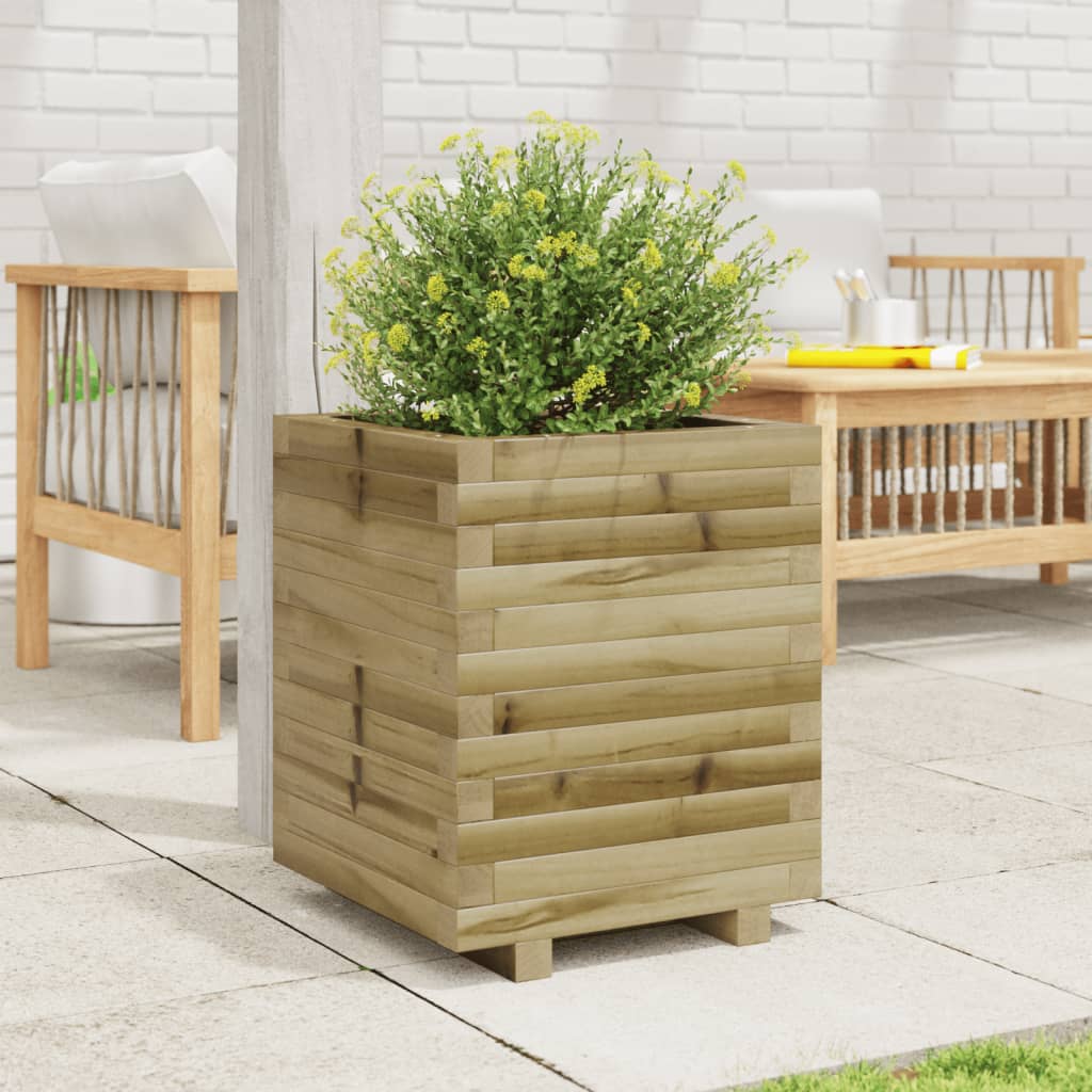 Plantenbak 40X40X49,5 Cm Geïmpregneerd Grenenhout Naturel Geïmpregneerd