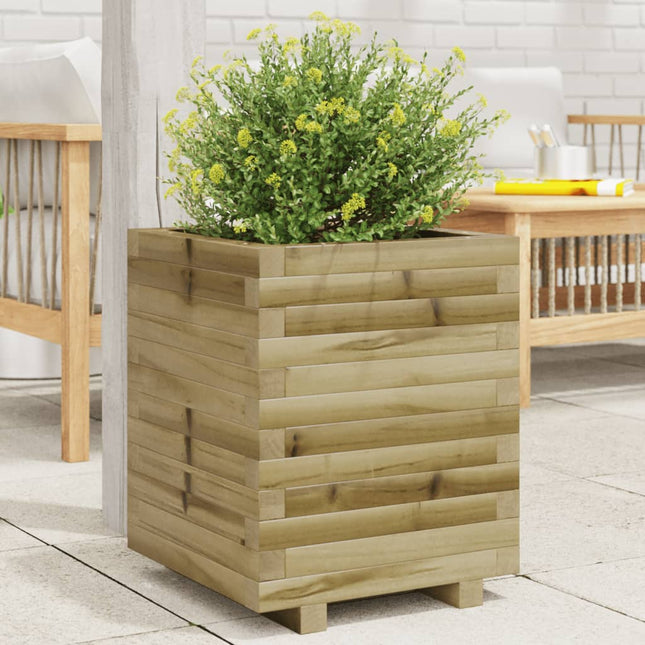 Plantenbak 40X40X49,5 Cm Geïmpregneerd Grenenhout Naturel Geïmpregneerd