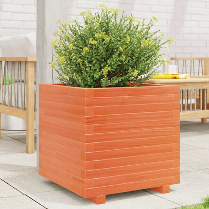 Plantenbak Massief Grenenhout Wasbruin
