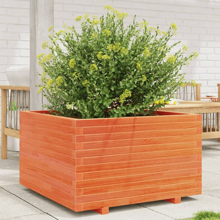 Plantenbak Massief Grenenhout Wasbruin