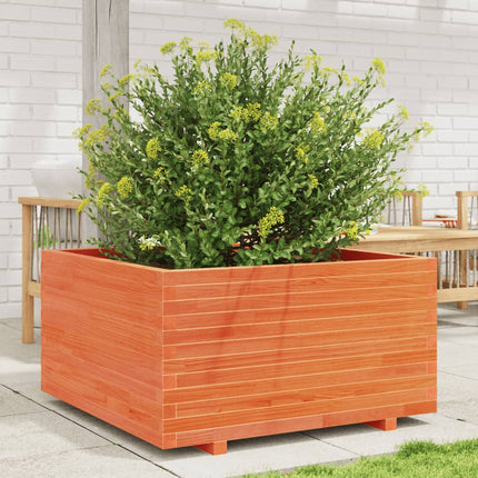Plantenbak Massief Grenenhout Wasbruin