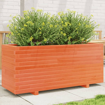 Plantenbak Massief Grenenhout Wasbruin