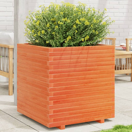 Plantenbak Massief Grenenhout Wasbruin