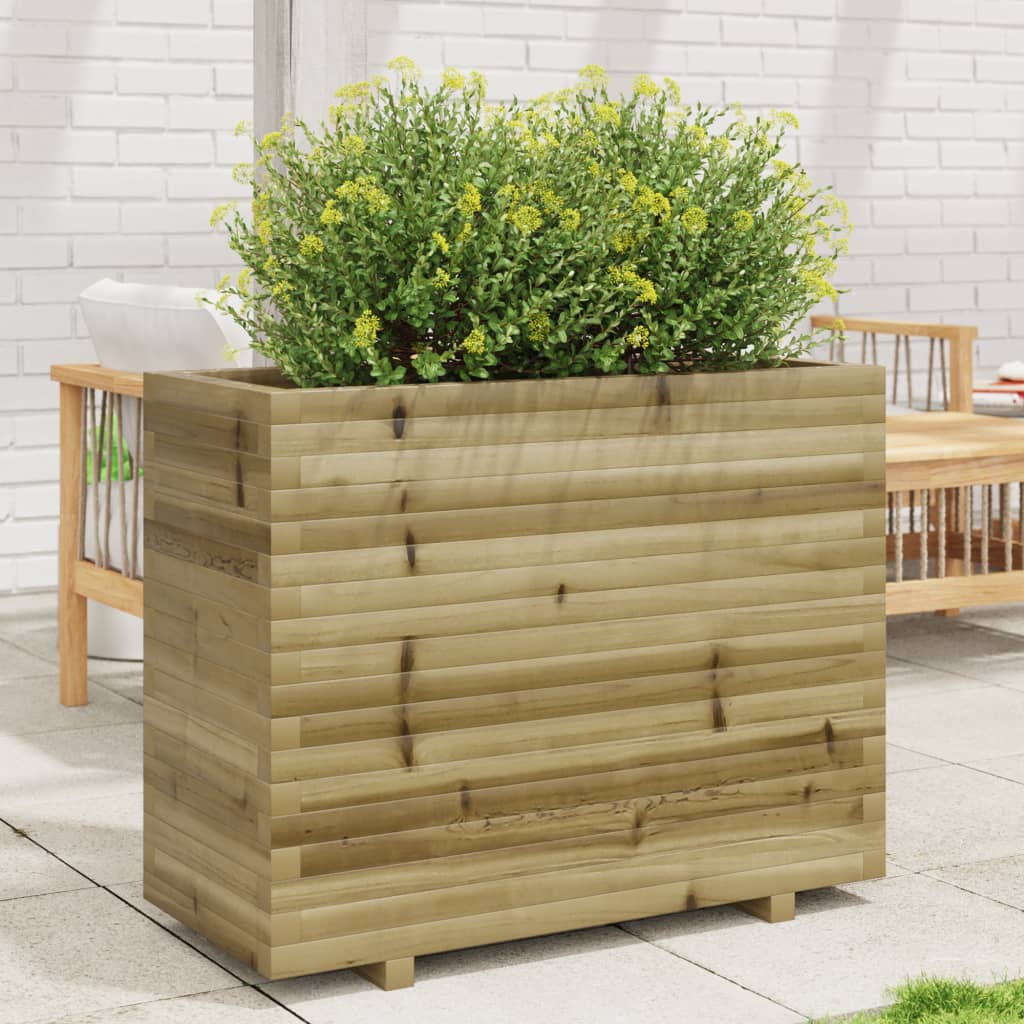 Plantenbak 40X40X49,5 Cm Geïmpregneerd Grenenhout Naturel Geïmpregneerd