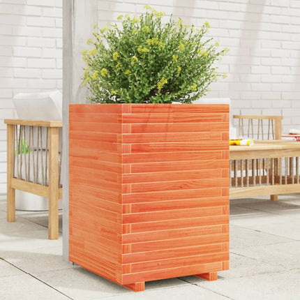 Plantenbak Massief Grenenhout Wasbruin